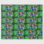 Eerste kersttrein twee cadeaupapier (Vlak)