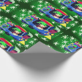 Eerste kersttrein twee cadeaupapier (Hoek)