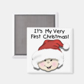 Eerste kersttshirts voor Aziatische Baby Magneet (Voorkant / Achterkant)