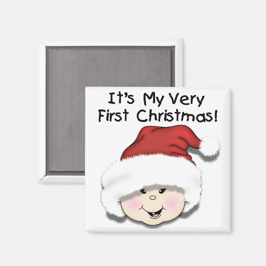 Eerste kersttshirts voor Aziatische Baby Magneet (Voorkant / Achterkant)