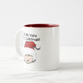 Eerste kersttshirts voor Aziatische Baby Tweekleurige Koffiemok (Voorkant links)