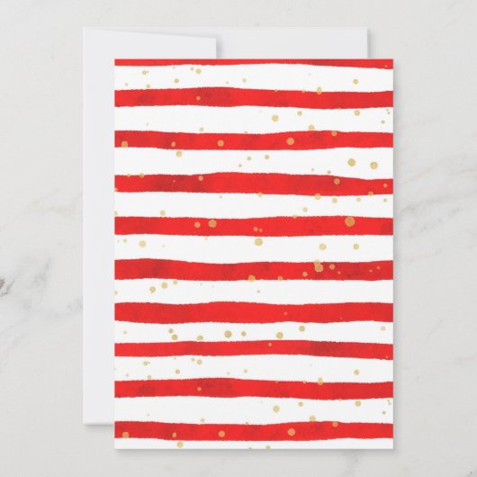 Eerste kerstuitnodiging Elf Birthday Kaart (Achterkant)