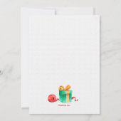 Eerste kerstuitnodiging kaart (Achterkant)