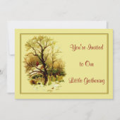 Eerste kerstuitnodiging kaart (Voorkant)