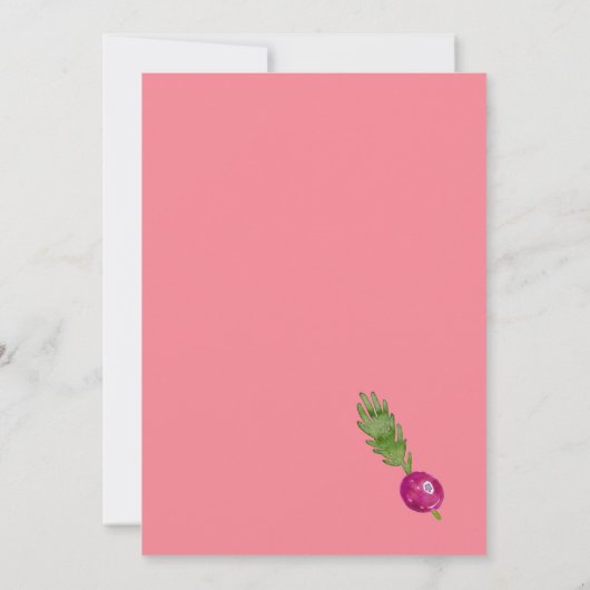 Eerste kerstuitnodiging van Cosmopolitan Kaart (Achterkant)