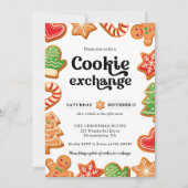 Eerste kerstuitnodiging voor de uitwisseling van k kaart (Voorkant)