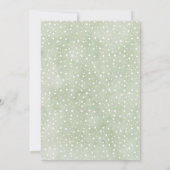 Eerste kerstuitnodiging voor Elf Birthday Kaart (Achterkant)