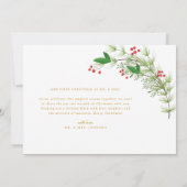 Eerste kerstvakantie getrouwde Kaart Notitiekaartje (Achterkant)