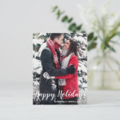 Eerste kerstvakantie met verloofde White | FOTO Feestdagenkaart (Staand voorkant)