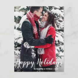 Eerste kerstvakantie met verloofde White | FOTO Feestdagenkaart