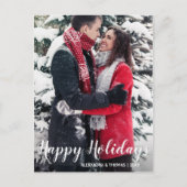 Eerste kerstvakantie met verloofde White | FOTO Feestdagenkaart (Voorkant)