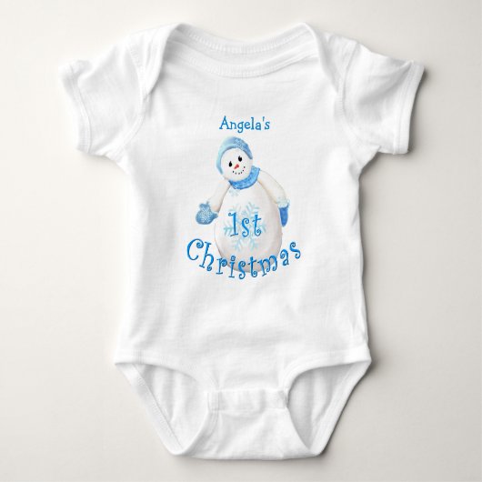 Eerste kerstvakantie Shirt voor baby's (Voorkant)