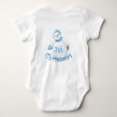 Eerste kerstvakantie Shirt voor baby's (Achterkant)