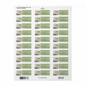 Eerste kerstvakantiehuisplaatjes etiket (Full Sheet)