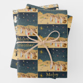 Eerste kerstverhaal 3D Inpakpapier Vel (In situ)