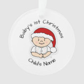 Eerste kerstversiering baby - Gepersonaliseerd Ornament (voorkant)