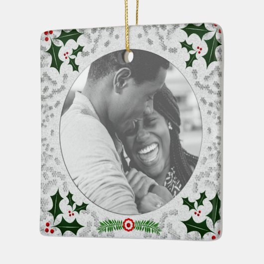 Eerste kerstversiering keramisch ornament (Links)