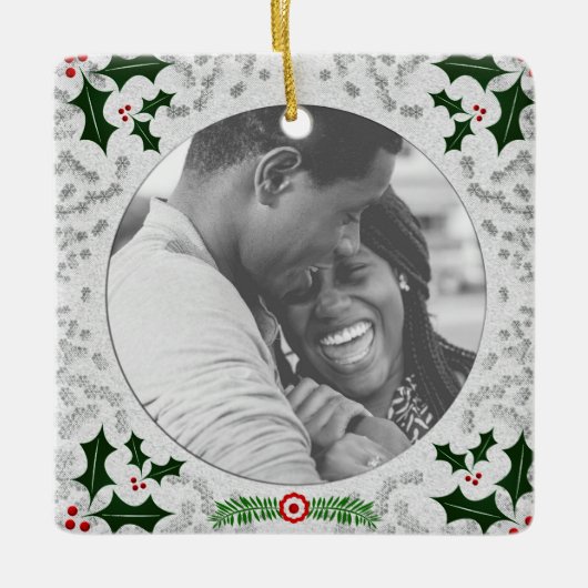 Eerste kerstversiering keramisch ornament (Voorkant)