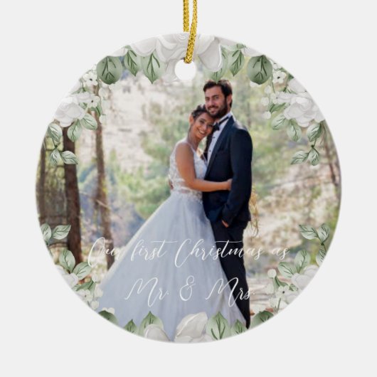 Eerste kerstversiering keramisch ornament (Voorkant)