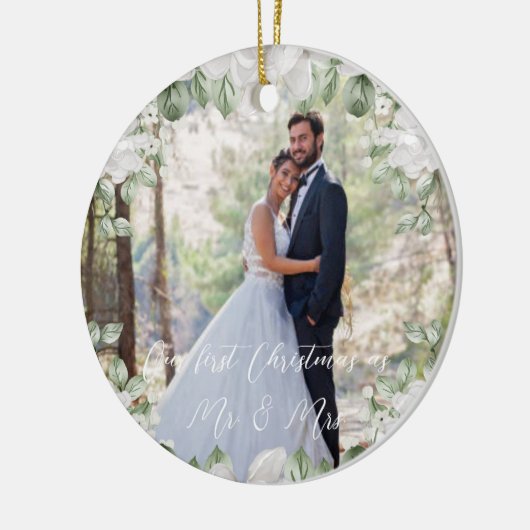 Eerste kerstversiering keramisch ornament (Links)