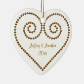 Eerste kerstversiering keramisch ornament (Rechts)