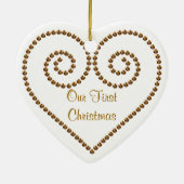 Eerste kerstversiering keramisch ornament (Achterkant)