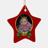 Eerste kerstversiering keramisch ornament (Rechts)