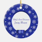 Eerste kerstversiering keramisch ornament (Achterkant)