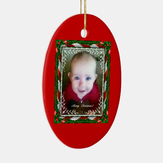 Eerste kerstversiering keramisch ornament (Rechts)