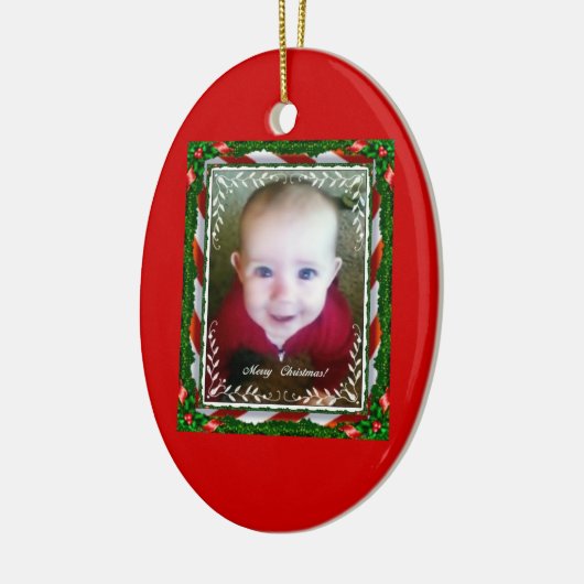 Eerste kerstversiering keramisch ornament (Links)
