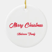 Eerste kerstversiering met Snoep voor kerstmis Keramisch Ornament (Achterkant)