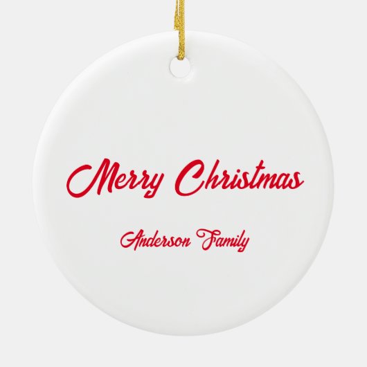 Eerste kerstversiering met Snoep voor kerstmis Keramisch Ornament (Achterkant)