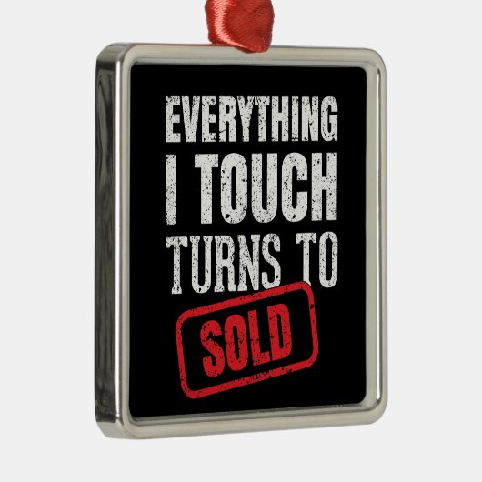 Eerste kerstversiering metalen ornament (Rechts)