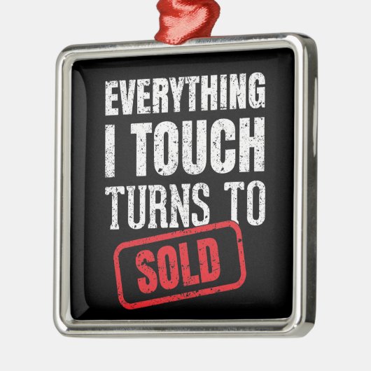 Eerste kerstversiering metalen ornament (Links)