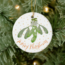 Eerste kerstversiering Oorspronkelijke Waterverf M