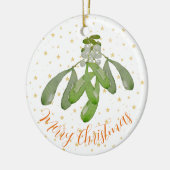 Eerste kerstversiering Oorspronkelijke Waterverf M Keramisch Ornament (Links)