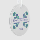 Eerste kerstversiering ornament (voorkant)