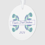 Eerste kerstversiering ornament (voorkant)