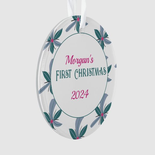 Eerste kerstversiering ornament (voorkant)