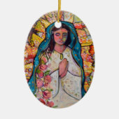 Eerste kerstversiering uit Guadalupe Keramisch Ornament (Voorkant)