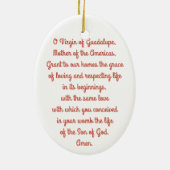 Eerste kerstversiering uit Guadalupe Keramisch Ornament (Achterkant)