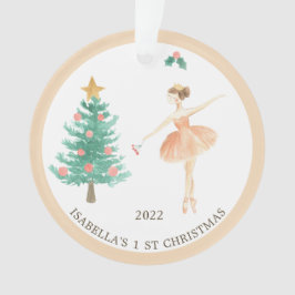 Eerste kerstversiering van Ballerina Girl Ornament
