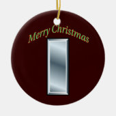 Eerste Kerstversiering van de hoofdluitenant van h Keramisch Ornament (Voorkant)