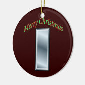 Eerste Kerstversiering van de hoofdluitenant van h Keramisch Ornament (Links)