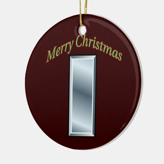 Eerste Kerstversiering van de hoofdluitenant van h Keramisch Ornament (Links)