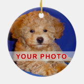 Eerste kerstversiering van Puppy 2 FOTO'S, TEKST Keramisch Ornament (Achterkant)