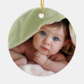 Eerste kerstversiering voor baby's keramisch ornament (Voorkant)