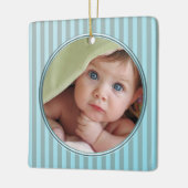 Eerste kerstversiering voor baby's keramisch ornament (Links)