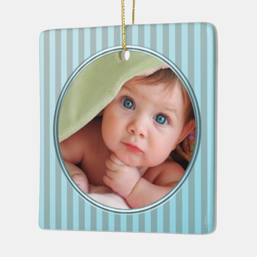 Eerste kerstversiering voor baby's keramisch ornament (Links)