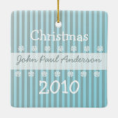 Eerste kerstversiering voor baby's keramisch ornament (Achterkant)